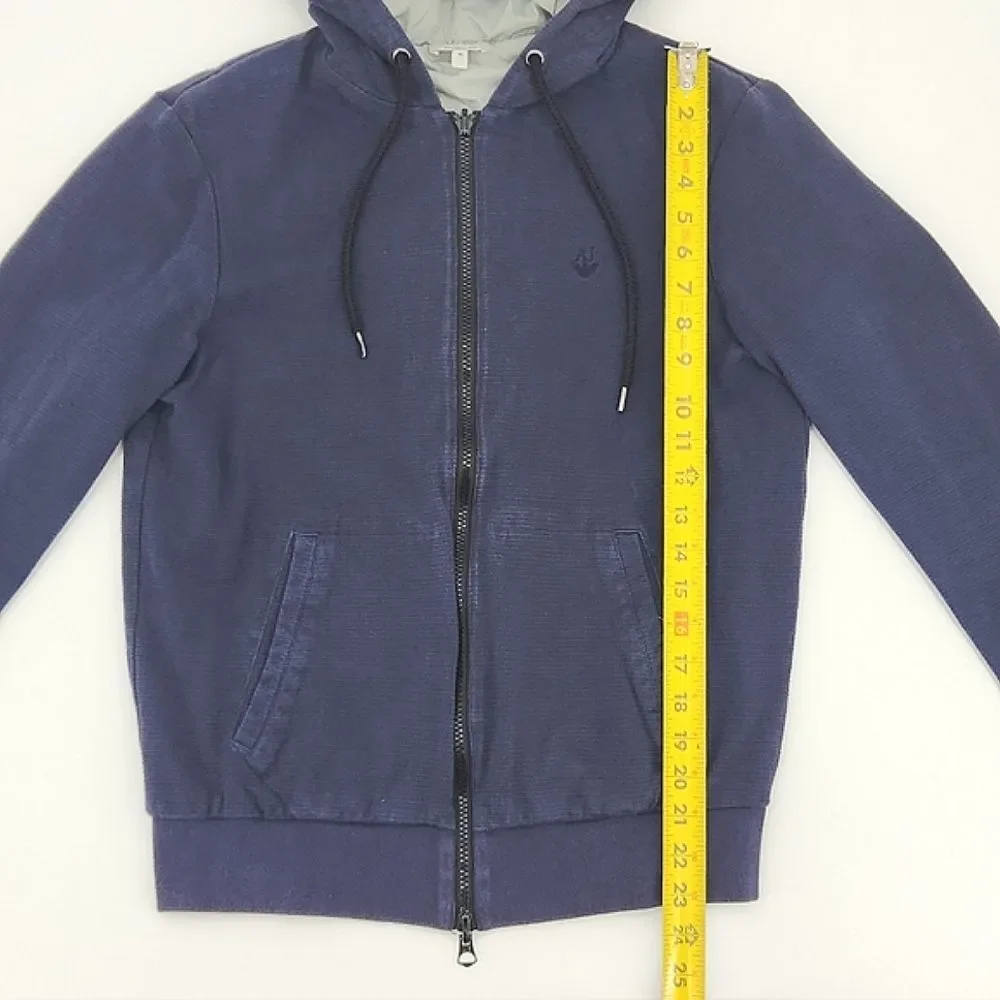 Armani Jeans Mens Size Medium Reversible Hooded Slim Fit Jacket Outdoors Norm